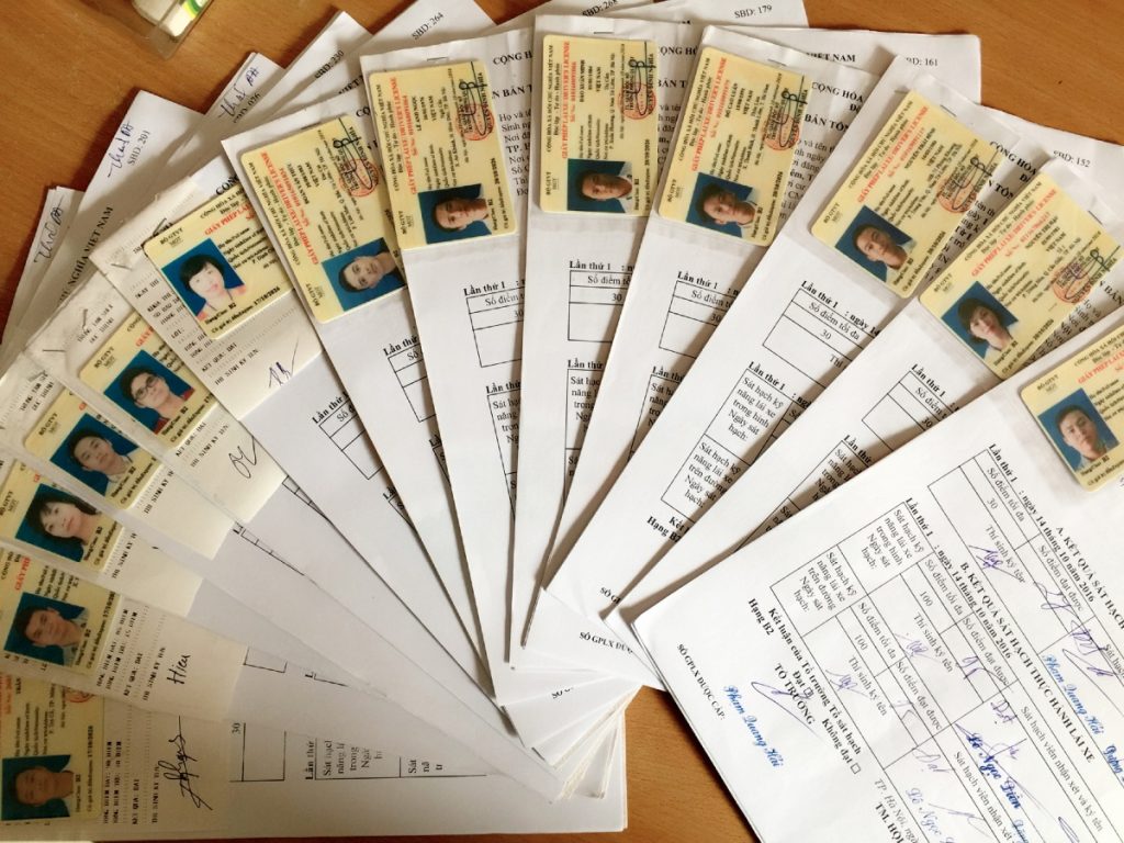 Cách thức làm bằng lái xe